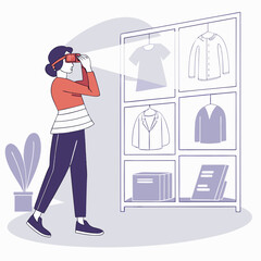 vector illustration of a man with a suitcase
