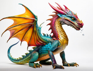 Obraz premium dragon, coloré, vert, noir, animal, vecteur, Eden verre, chine, illustration, reptiles, fantaisie, art, monstre, créature, mythologie, dessin animé, tatouages Asie, oriental, nature, isolé, symbole, o