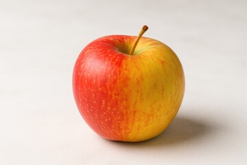 Photographic image of a two-toned apple dessert