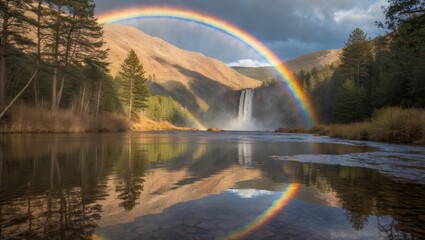 Vibrant Waterfall Spectacle