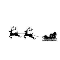 Santa Claus's sleigh silhouette