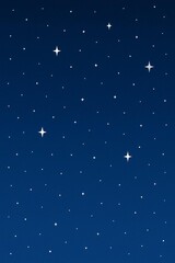Obraz premium Minimal Night Sky with Stars Background
