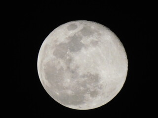 full moon over black