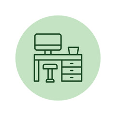 Working place pentaglow , vector, pixel perfect, illustrator file 
