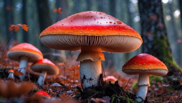 Red Cap Fungus