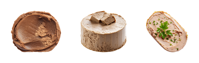 Gourmet pate tasting experience culinary workshop food space taste PNG set, cut out, isolated on transparent background
