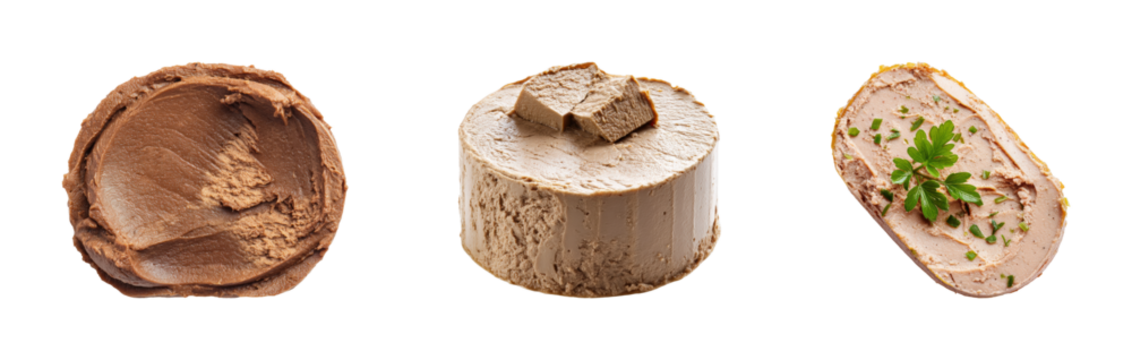 Gourmet pate tasting experience culinary workshop food space taste PNG set, cut out, isolated on transparent background