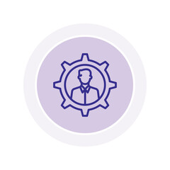 Human Resource color circle icon , vector, pixel perfect, illustrator file 
