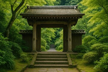 Obraz premium Mountain Entrance Portal