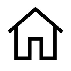 Black House Icon Vector | Solid Home Shape Silhouette | Simple Minimalist Real Estate Property Logo Symbol Graphic Design Clipart Isolated PNG