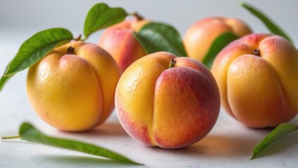 Juicy Natural Ripe Nectarines Ready to Consume