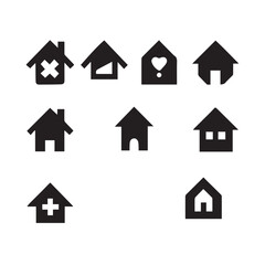 real estate icon set