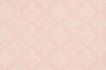 Delicate milk-colored wallpaper featuring a pink motif