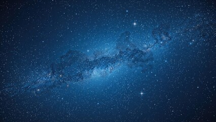 Fototapeta premium Numerous glittering stars filling the cosmic expanse