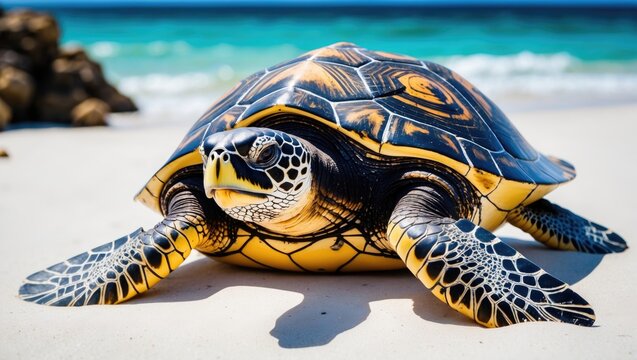 The Iconic Loggerhead Turtle: Caretta caretta, A Popular Marine Creature from Tropical Waters