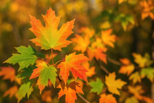 The start of fall leaf color change