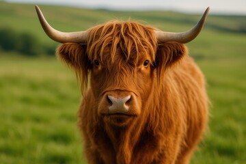 A Highland Cow grazing just below Aberdeen's southern outskirts