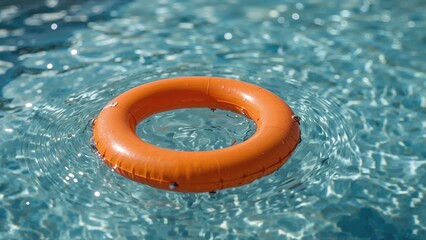 Safety buoy floating atop the liquid