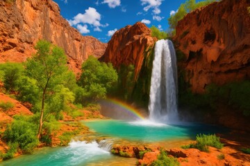 Exploring the Majestic Mooney Falls Waterfall