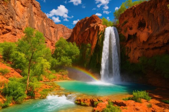 Exploring the Majestic Mooney Falls Waterfall