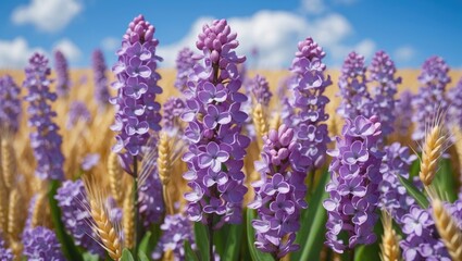 Naklejka premium Identifying the location of lilac blossoms in a specific area
