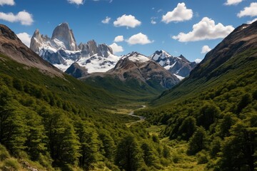 Fototapeta premium Majestic alpine scenery in the southern wilderness