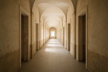A charming hallway within an ancient edifice