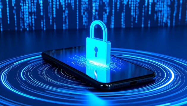 Secure smartphone concept - Powered by Adobe