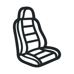 Car seat design concept for automotive projects and crafts