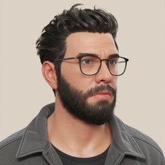 Obraz premium man with glasses