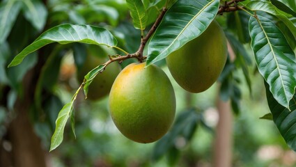 Sweet Mango Season in a Scenic Rural Area