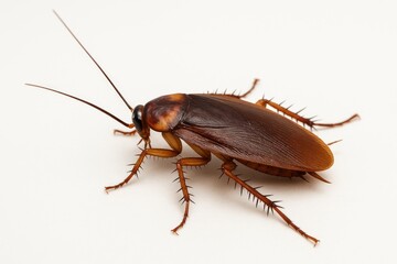High-resolution image of a brown cockroach for close inspection