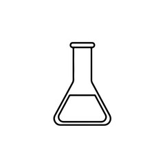 Simple Line Drawing of an Erlenmeyer Flask