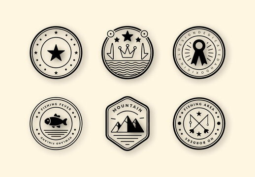 Badge Design Template Layout