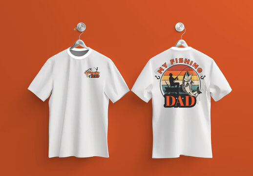 Fishing Dad T Shirt Design Vector File