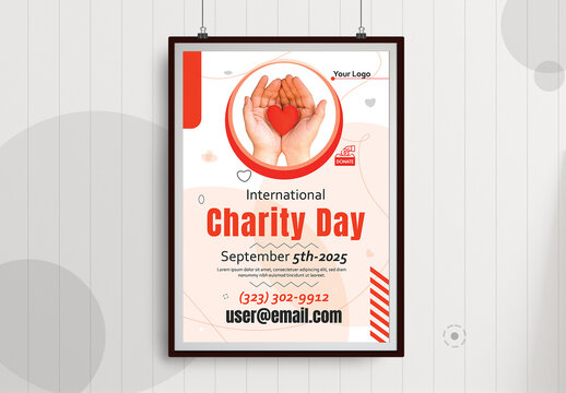 International Day Of Charity Poster Design