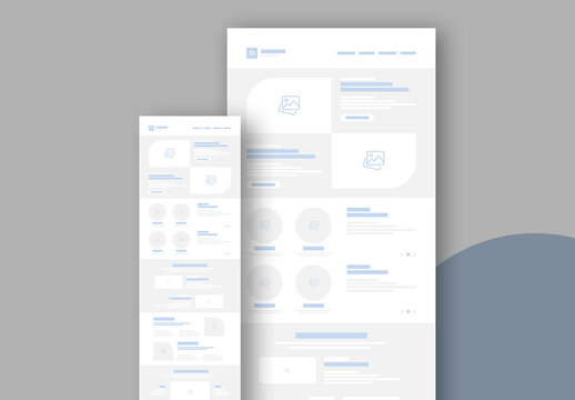 Landing Page Wireframe Template