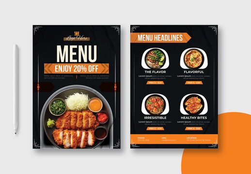 Food Menu Flyer Tempalte