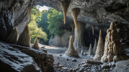 Obraz premium Discovering the Secrets Hidden Within the Cave