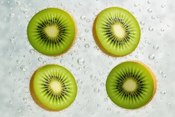 Water Filled with Kiwi Bubbles