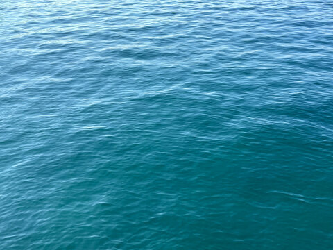 Blue water rippled surface aqua background