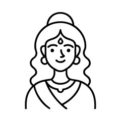 Lord Krishna With Radha Vector Illustration