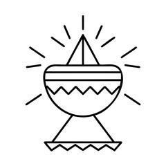 Vector Illustration Of Matki Breaking Celebration