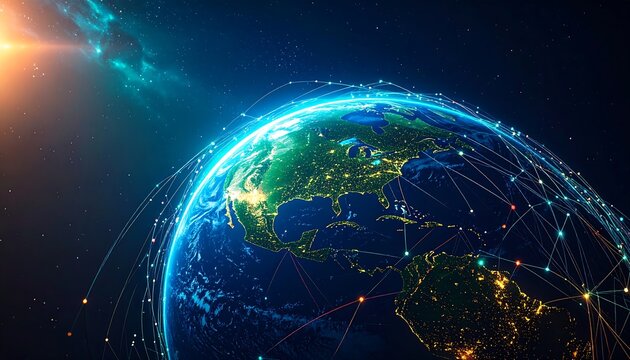 Earth networked in space