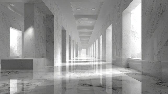 Contemplative artwork with luminous columns and soft washes.