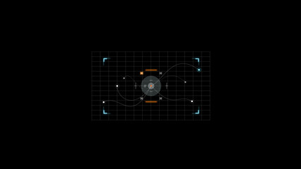 Jet Fighter Targeting Screen HUD Template