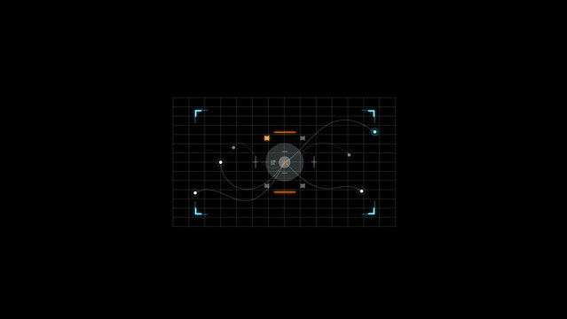 Jet Fighter Targeting Screen HUD Template