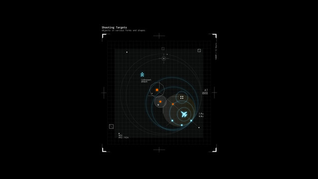 03Jet Fighter Targeting Screen HUD Template