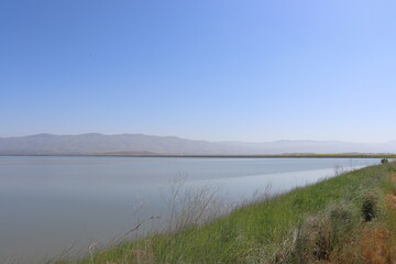 Fototapeta premium Landscape of Lake Titicaca in Peru, South America.