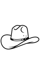 Cowboy hat isolated on white background